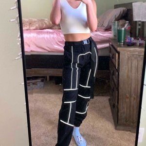 Reflective Black Pants